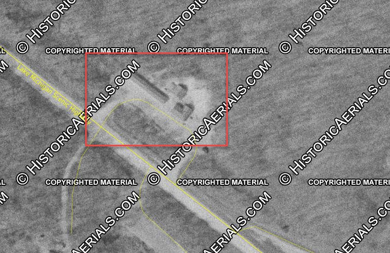 Century Motel - 1955 Aerial (newer photo)